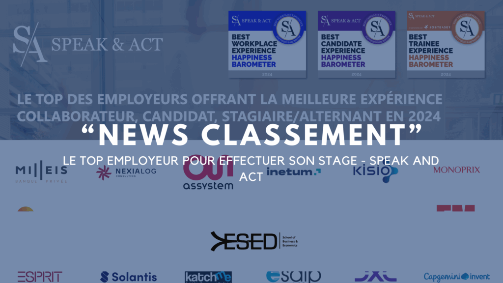 classement des meilleurs employeurs en stage